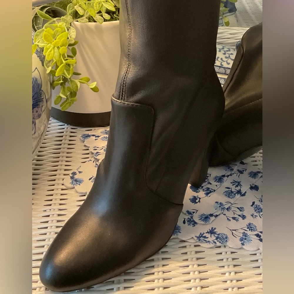 Steve Madden black real Leather upper Black high boots. Size 6 NWOT’S - Picture 6 of 14